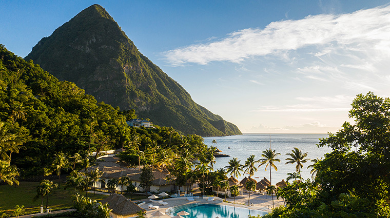 Sugar Beach A Viceroy Resort luxury beachfront property nestled between the Pitons in St. Lucia with private plunge pools and rainforest setting.